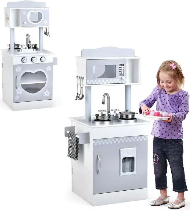 Main image of SlickBlue Chef Pretend Kitchen Playset with Cooking Oven and Sink for Toddlers