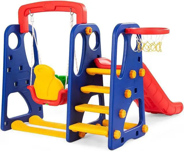 Alt view image 5 of 7 - SlickBlue 3-in-1 Junior Children Climber Slide Playset