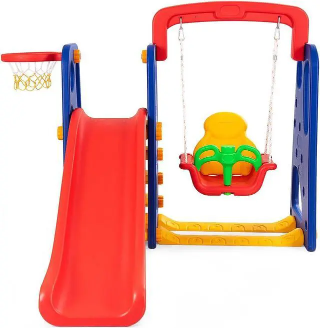 Main image of SlickBlue 3-in-1 Junior Children Climber Slide Playset