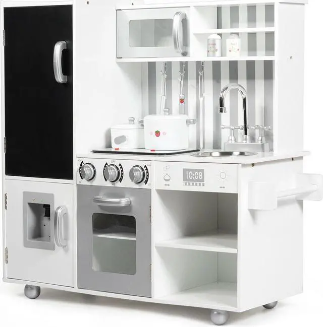 Main image of SlickBlue Wooden Pretend Play Kitchen Sets with Simulated Sound