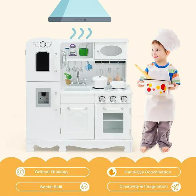 Alt view image 3 of 7 - SlickBlue Kitchen Pretend Play Cookware Set Toys for Kids with Water Dispenser
