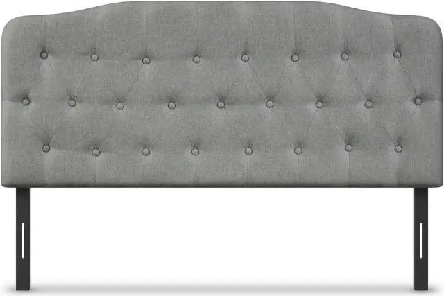 Main image of SlickBlue Queen Upholstered Headboard with Adjustable Heights-Light Gray