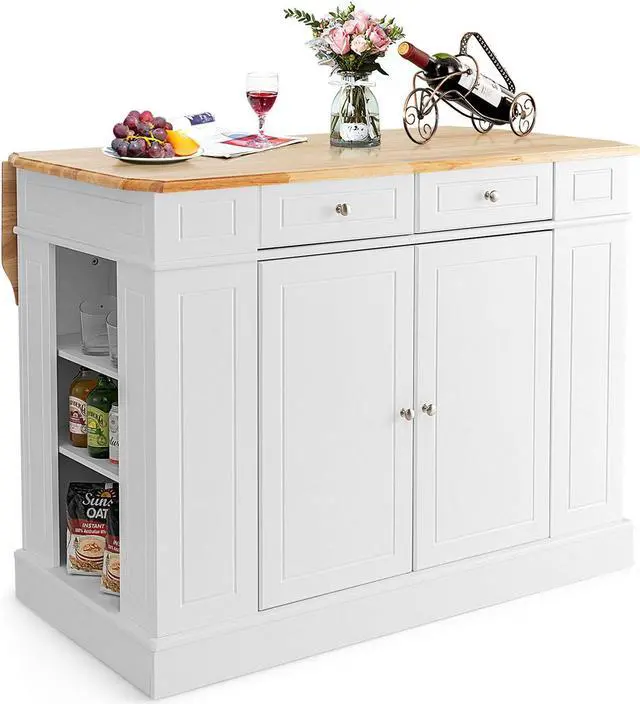 Main image of SlickBlue Kitchen Island with Storage and 3-Level Adjustable Shelves
