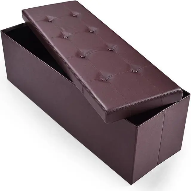 Alt view image 7 of 7 - SlickBlue 45 Inches Large Folding Ottoman Storage Seat