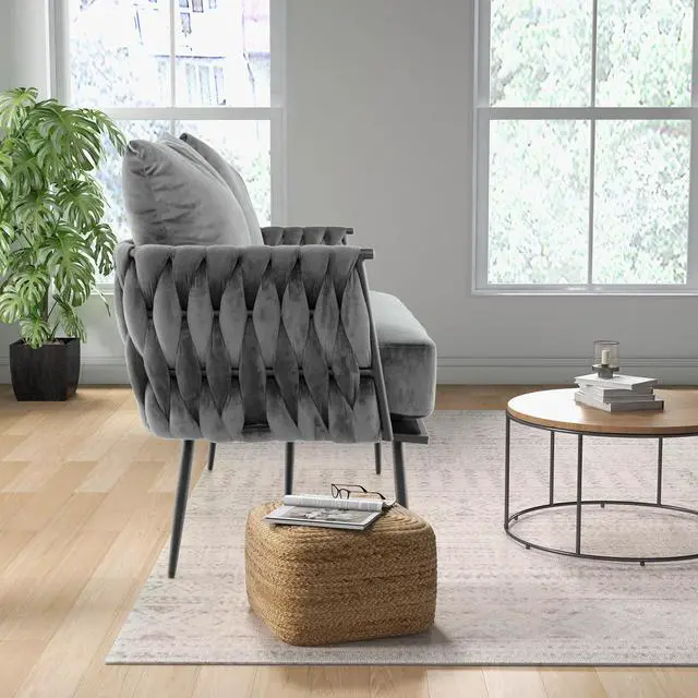 Alt view image 3 of 7 - SlickBlue Modern Loveseat Sofa Upholstered Dutch Velvet Sofa Couch