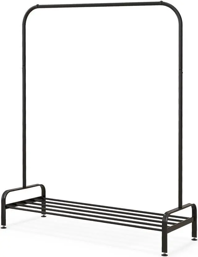 Main image of SlickBlue Heavy Duty Clothes Stand Rack with Top Rod and Lower Storage Shelf
