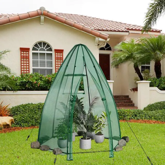 Alt view image 3 of 7 - SlickBlue Portable Mini Greenhouse with All-Weather PE Cover