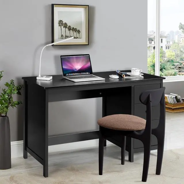 Alt view image 6 of 7 - SlickBlue 3-Drawer Home Office Study Computer Desk with Spacious Desktop