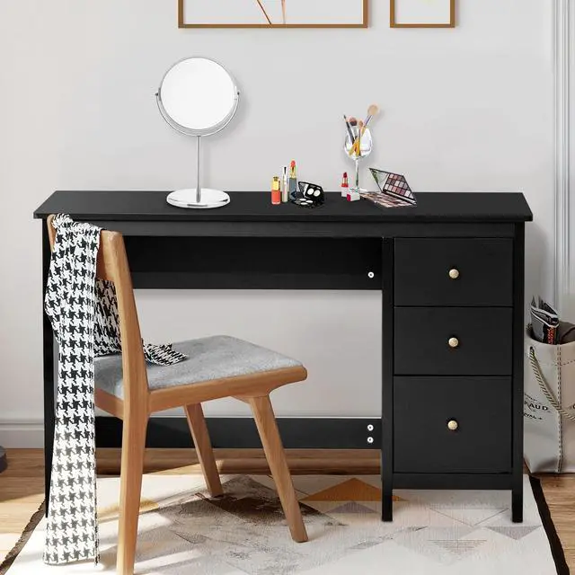 Alt view image 4 of 7 - SlickBlue 3-Drawer Home Office Study Computer Desk with Spacious Desktop