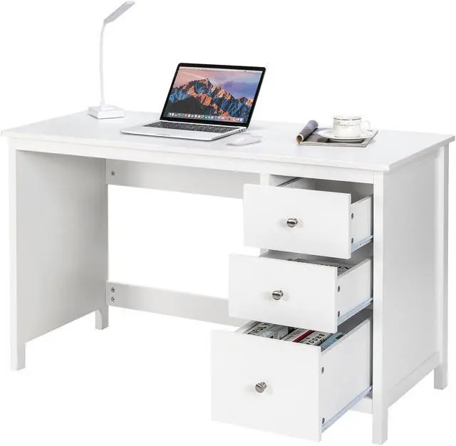 Alt view image 6 of 7 - SlickBlue 3-Drawer Home Office Study Computer Desk with Spacious Desktop