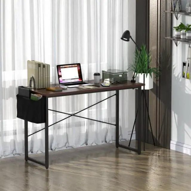 Alt view image 3 of 3 - SlickBlue Modern Computer Desk Study Writing Table Home Office with Storage Bag