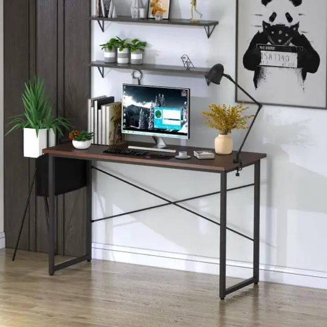 Alt view image 2 of 3 - SlickBlue Modern Computer Desk Study Writing Table Home Office with Storage Bag