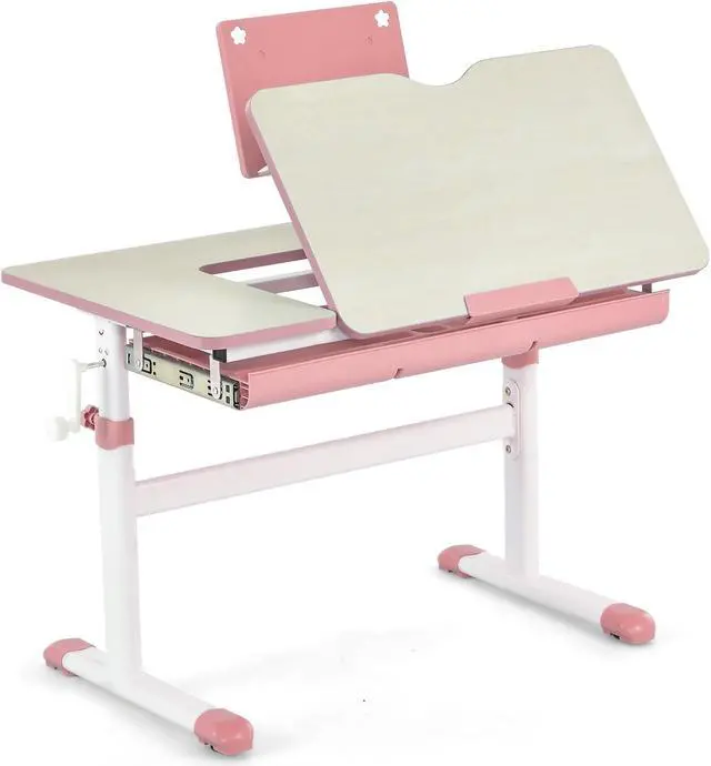 Main image of SlickBlue Height-Adjustable Kids Desk with Tilt Desktop and Book Stand