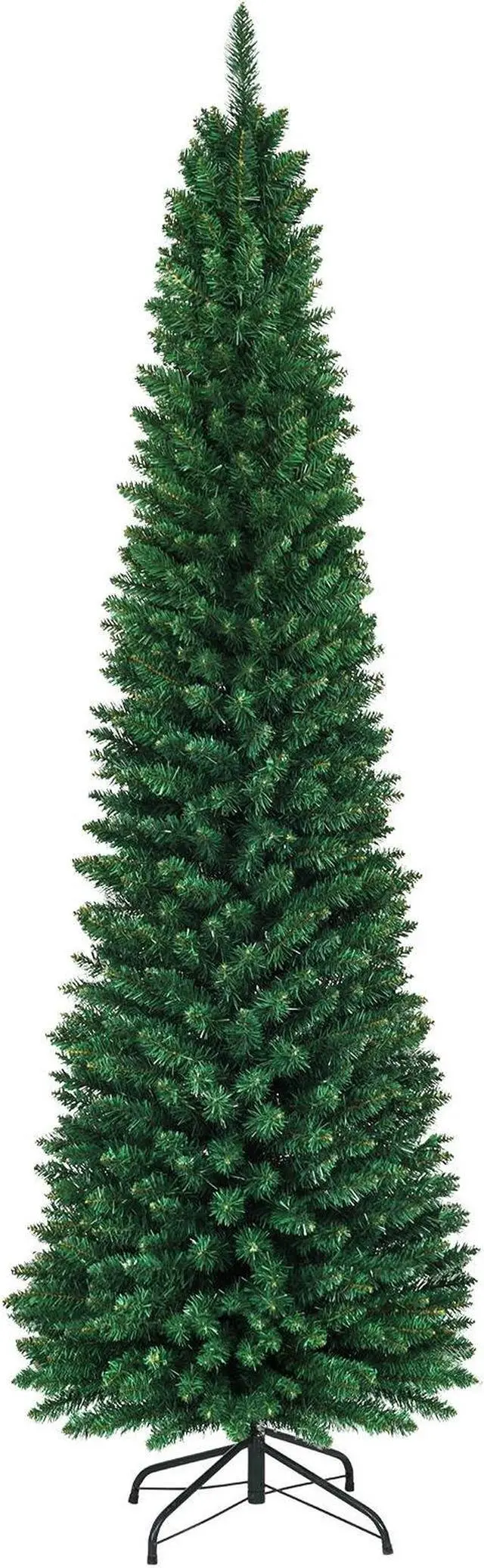 Main image of SlickBlue PVC Artificial Slim Pencil Christmas Tree-8 ft