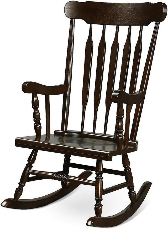 Main image of SlickBlue Rocking Chair with Solid Wooden Frame for Garden and Patio