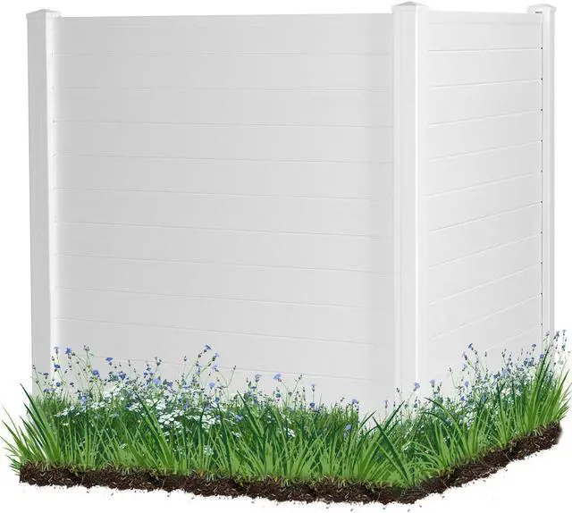 Alt view image 2 of 7 - SlickBlue 2-Pack Outdoor Picket Fence with 3 Cuspidal Foot Stakes