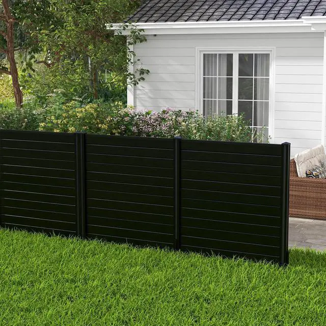 Alt view image 6 of 7 - SlickBlue 2-Pack Outdoor Picket Fence with 3 Cuspidal Foot Stakes
