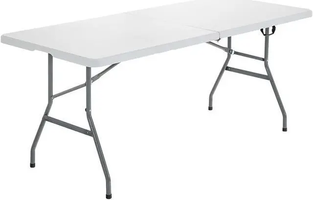 Main image of SlickBlue Portable Folding Camping Table with Carrying Handle for Picnic-White