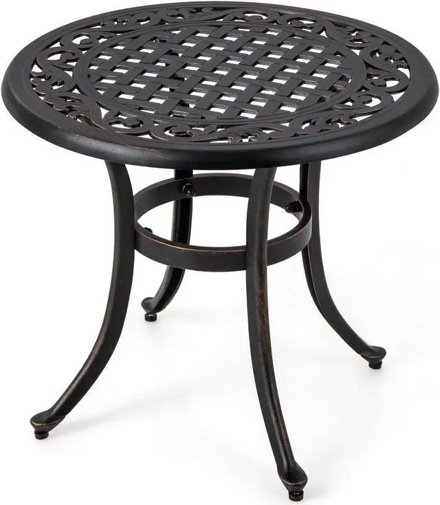 Main image of SlickBlue 24 Inch Patio Side Table with Adjustable Footpads for Poolside Backyard Balcony