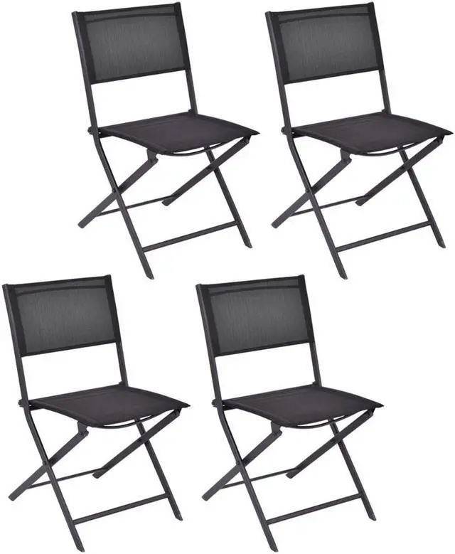 Alt view image 4 of 7 - SlickBlue Set of 4 Outdoor Patio Folding Chairs