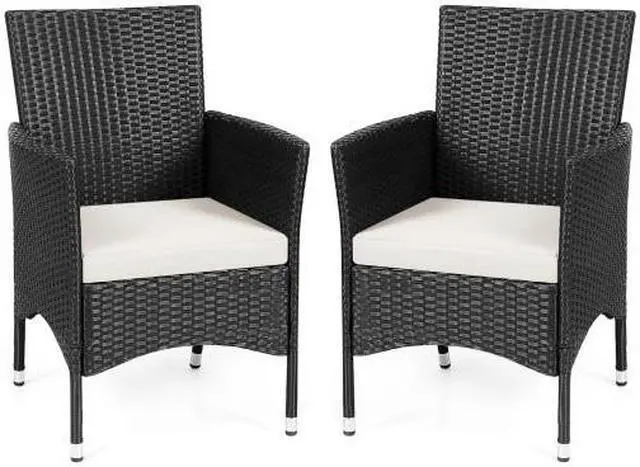 Main image of SlickBlue 2 pcs Dining Chairs Set with 2 Cushion Covers