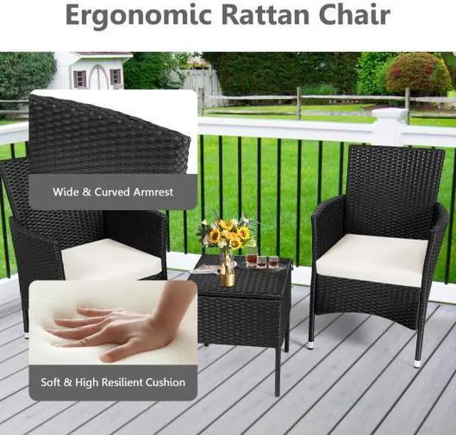 Alt view image 2 of 3 - SlickBlue 2 pcs Dining Chairs Set with 2 Cushion Covers