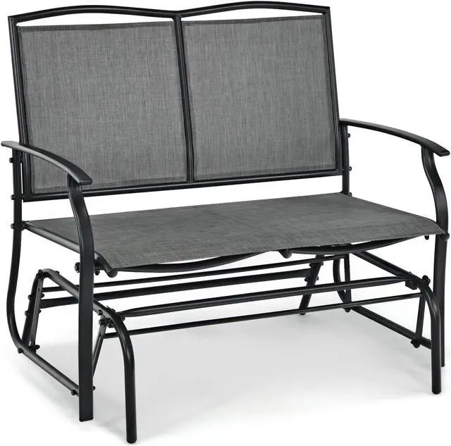 Main image of SlickBlue Iron Patio Rocking Chair for Outdoor Backyard and Lawn