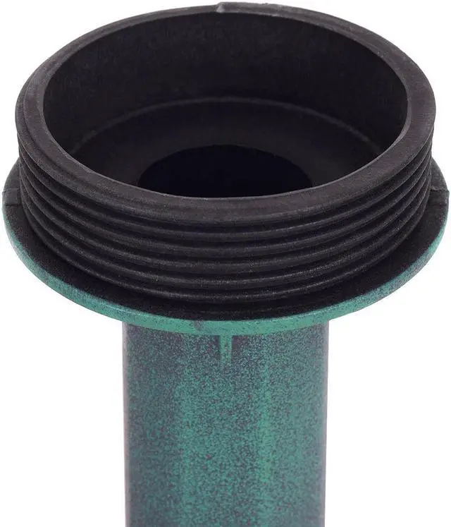 Alt view image 7 of 7 - SlickBlue Outdoor Garden Green Pedestal Bird Bath Feeder