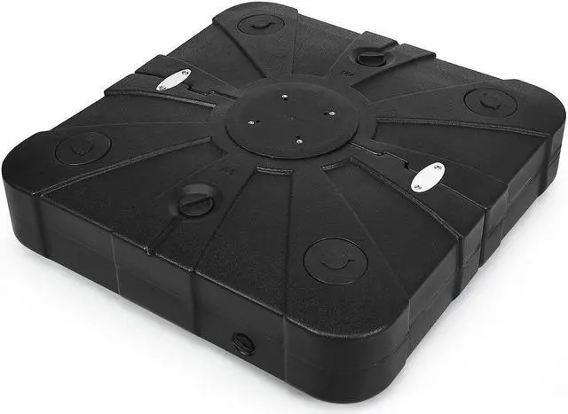 Alt view image 4 of 7 - SlickBlue 260 lbs Offset Patio Umbrella Base with Wheels Sand Water Filled