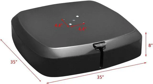 Alt view image 2 of 7 - SlickBlue Patio Cantilever Offset Umbrella Base with Wheels for Garden Poolside Deck