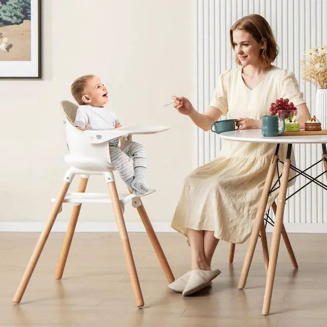 Alt view image 2 of 7 - SlickBlue 6-in-1 Baby High Chair with Removable Dishwasher and Safe Tray