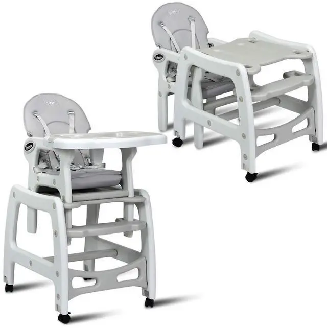 Main image of SlickBlue 3-in-1 Baby High Chair with Lockable Universal Wheels
