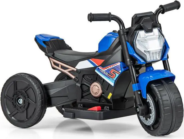 Main image of SlickBlue Kids Ride-on Motorcycle 6V Battery Powered Motorbike with Detachable Training Wheels
