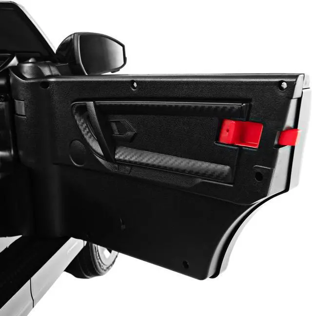 Alt view image 6 of 7 - SlickBlue 12V Kids Ride On Car with Remote Control Lockable Doors Slow Start System and LED Lights