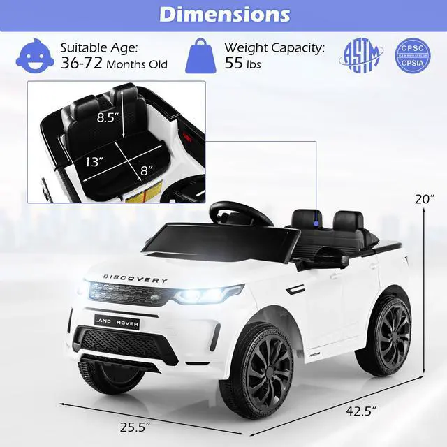 Alt view image 5 of 7 - SlickBlue 12V Kids Ride On Car with Remote Control Lockable Doors Slow Start System and LED Lights