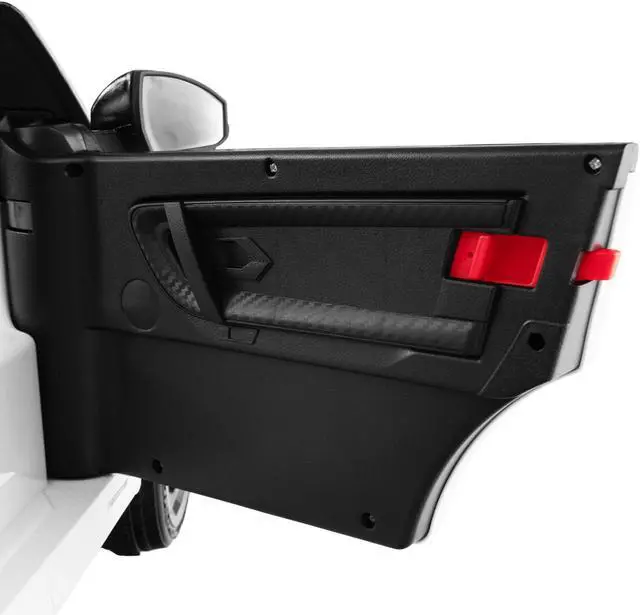 Alt view image 7 of 7 - SlickBlue 12V Kids Ride On Car with Remote Control Lockable Doors Slow Start System and LED Lights