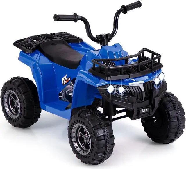 Alt view image 3 of 7 - SlickBlue 6V Kids Ride On Electric ATV with LED Headlights and MP3 Player