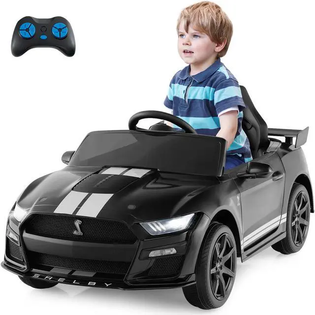 Alt view image 4 of 7 - SlickBlue 12V Licensed Ford Mustang Shelby GT500 Kids Ride on Car with Remote Control for Kids Aged 3-8