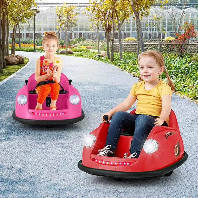 Alt view image 2 of 7 - SlickBlue 12V Electric Kids Ride on Bumper Car Battery Powered Bumping Car with Remote Control
