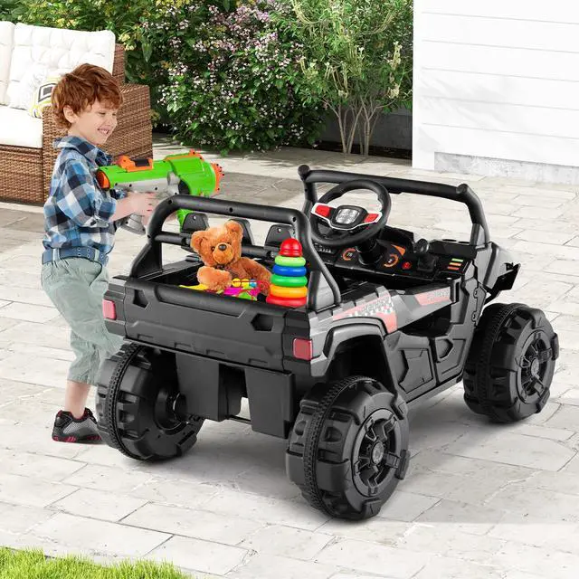 Alt view image 2 of 7 - SlickBlue 12V Battery Powered Electric Vehicle with Remote Control and 3 Speeds
