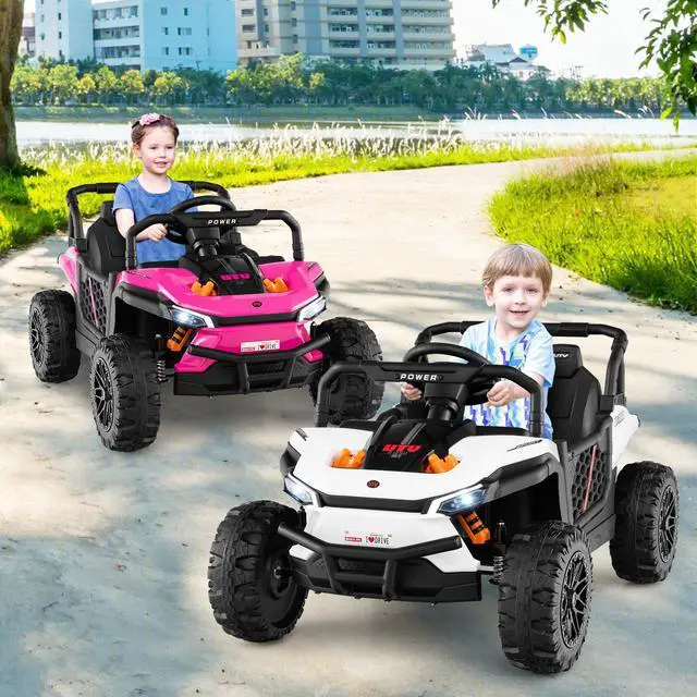 Alt view image 2 of 7 - SlickBlue 12V Kids Ride on Truck Off-Road UTV with Parental Remote and Lights