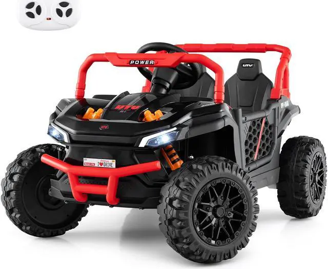Alt view image 4 of 7 - SlickBlue 12V Kids Ride on Truck Off-Road UTV with Parental Remote and Lights