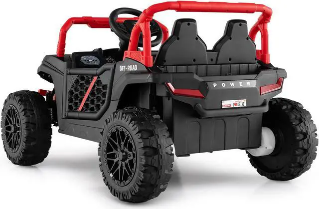 Alt view image 7 of 7 - SlickBlue 12V Kids Ride on Truck Off-Road UTV with Parental Remote and Lights
