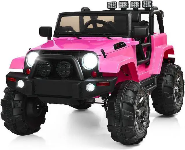 Alt view image 4 of 7 - SlickBlue 12V Kids Remote Control Riding Truck Car with LED Lights