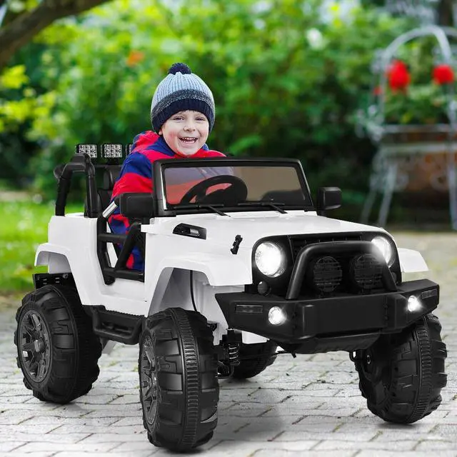 Alt view image 2 of 7 - SlickBlue 12V Kids Remote Control Riding Truck Car with LED Lights