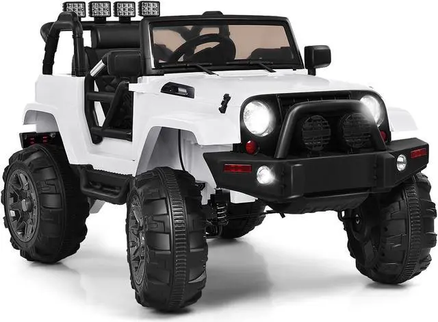 Main image of SlickBlue 12V Kids Remote Control Riding Truck Car with LED Lights