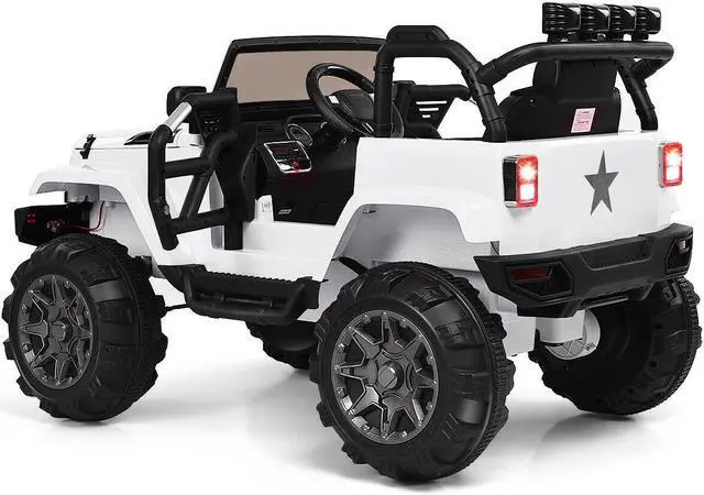 Alt view image 6 of 7 - SlickBlue 12V Kids Remote Control Riding Truck Car with LED Lights