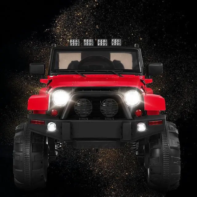 Alt view image 7 of 7 - SlickBlue 12V Kids Remote Control Riding Truck Car with LED Lights