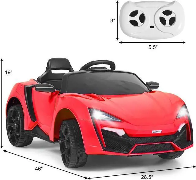 Alt view image 5 of 7 - SlickBlue 12V 2.4G RC Electric Vehicle with Lights