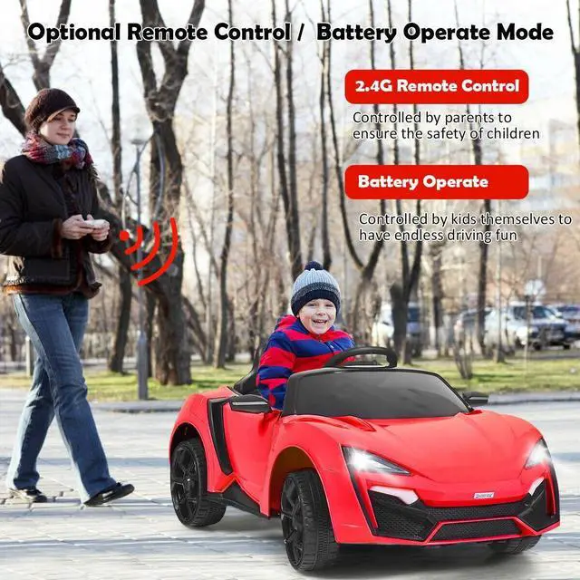 Alt view image 6 of 7 - SlickBlue 12V 2.4G RC Electric Vehicle with Lights